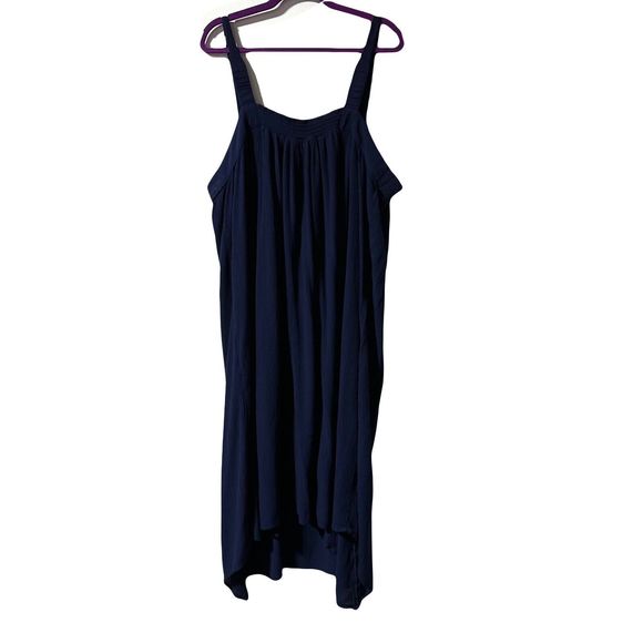 Knox Rose Maxi Dress Women’s Plus Size 4X Navy Blue Mumu Crochet Trim Sharkbite - Picture 5 of 6
